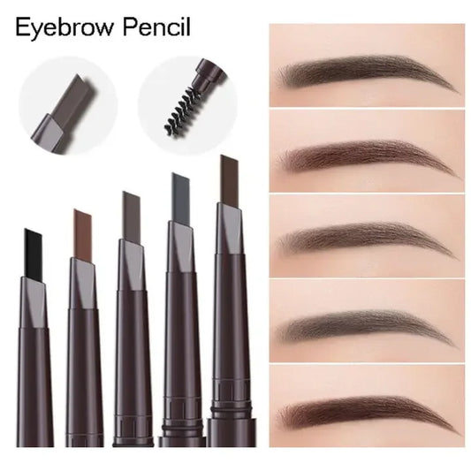 2-in-1 Waterproof Eyebrow Pencil: Professional Cosmetics Makeup for Women - Long-Lasting Eyebrow Pen with Tattoo Brush - Available in 5 Colors